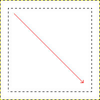 Eine rechteckige Auswahl erstellen.